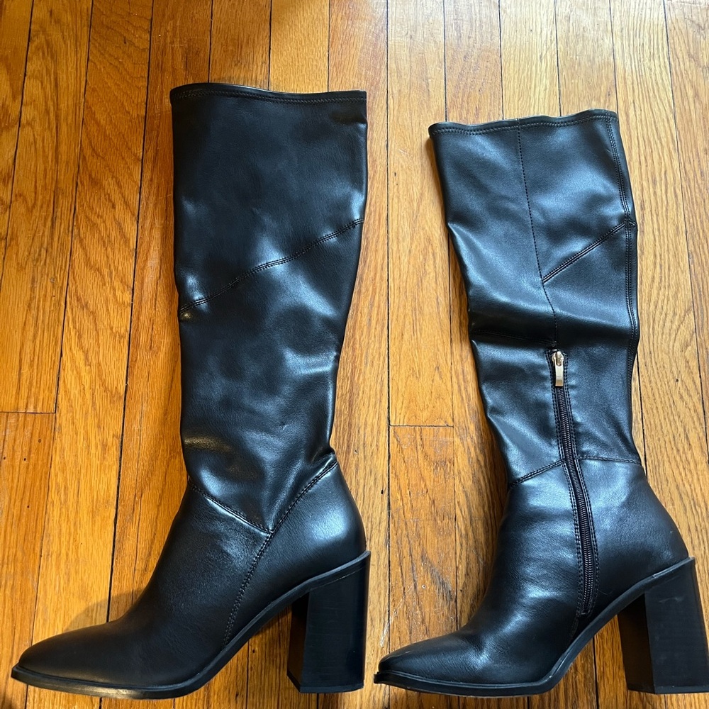 Franco Sarto Black Heeled Boots